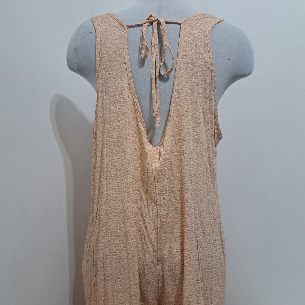 Veveret Boho Casual Chic Peach Pleasure Jumpsuit Large NWT - Picture 8 of 13